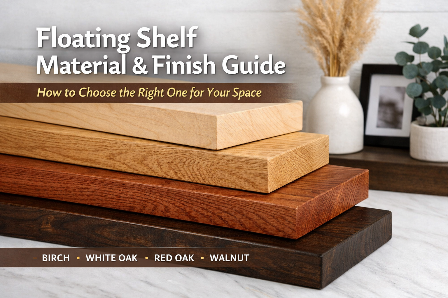 Floating Shelf Material & Finish Guide: How to Choose the Right One for Your Space