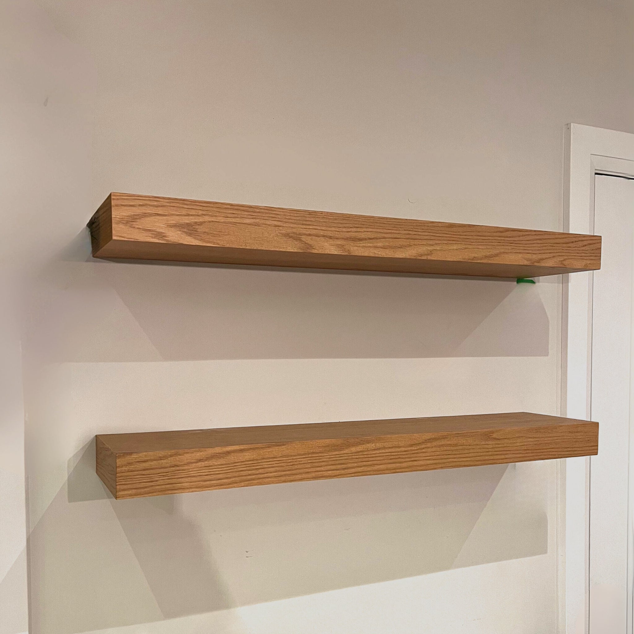 Red Oak Floating Shelves